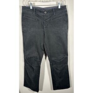 Kuhl Women's 12 Hiking Pants Gray Cotton Blend Articulated Knee Straight Leg